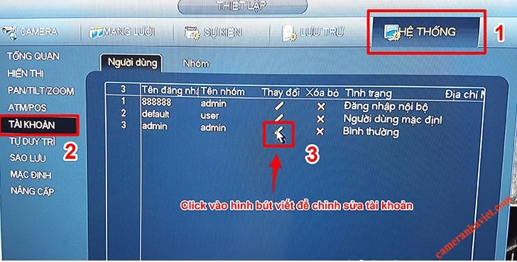 Reset mat khau dau ghi camera Dahua