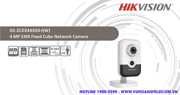 Bán camera IP Cube 4MP Hikvision DS-2CD2443G0-IW giá tốt