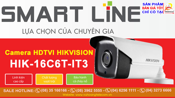 Camera Smart Line Hikvision HIK-16C6T-IT3