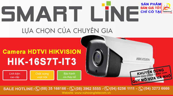 Camera Smart Line Hikvision HIK-16S7T-IT3