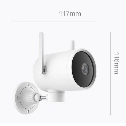 Camera Xiaomi ngoài trời Mi Outside Pro 1080P - EC2 ( phiên bản có pin) được thiết kế tối giản với màu trắng sang trọng, và kích thước nhỏ gọn